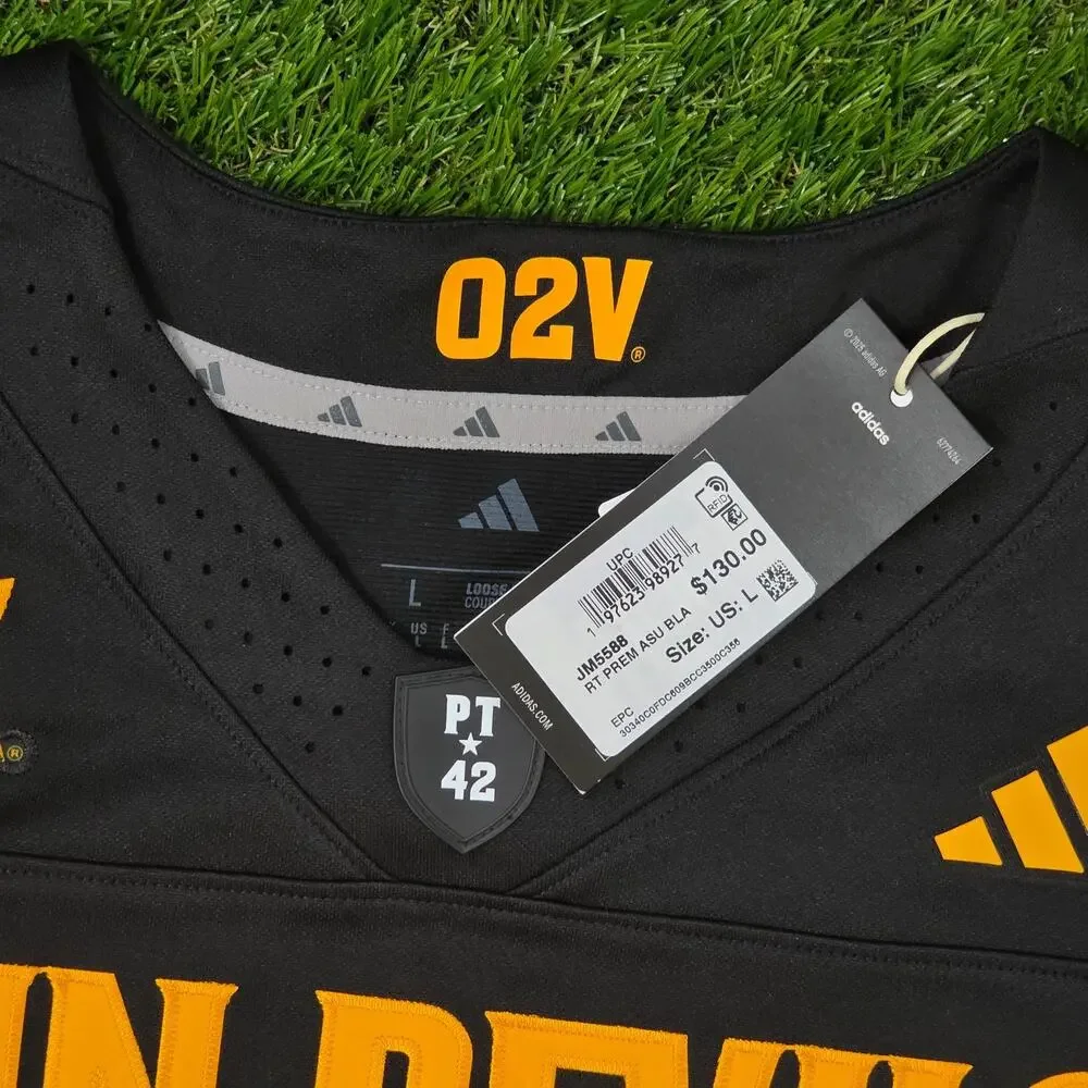 adidas Arizona State Sun Devils Men's Sz Large Football Jersey JM5588 Black New